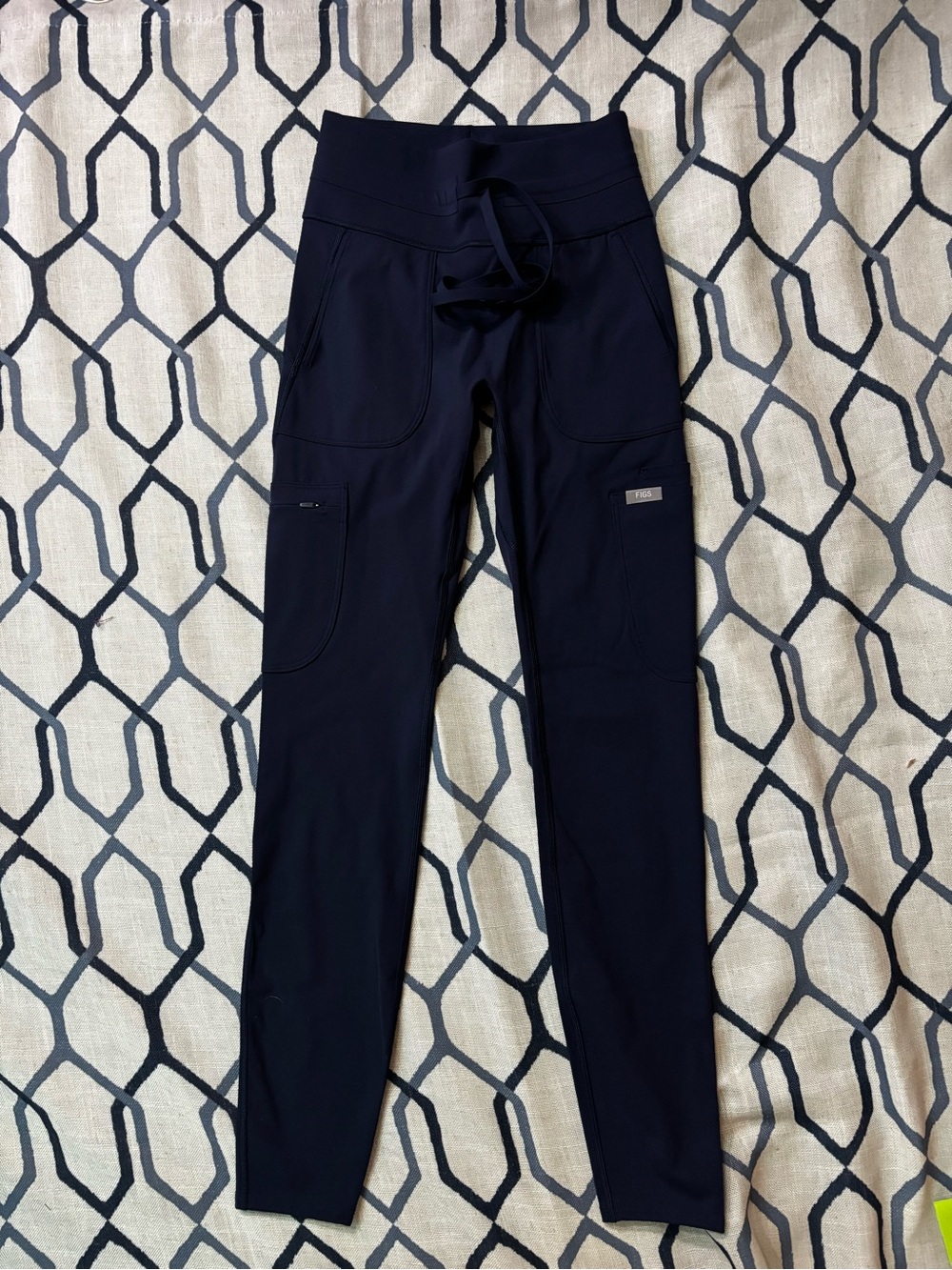 Figs Ashland High-Rise ScrubLegging Size XS Navy